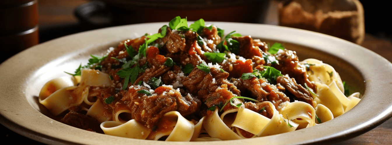 Aromatyczne duszone jagnięce ragù