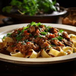 Aromatyczne duszone jagnięce ragù