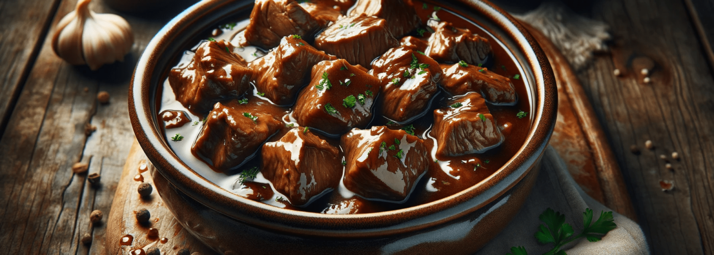 Cielęcina duszona w sosie własnym