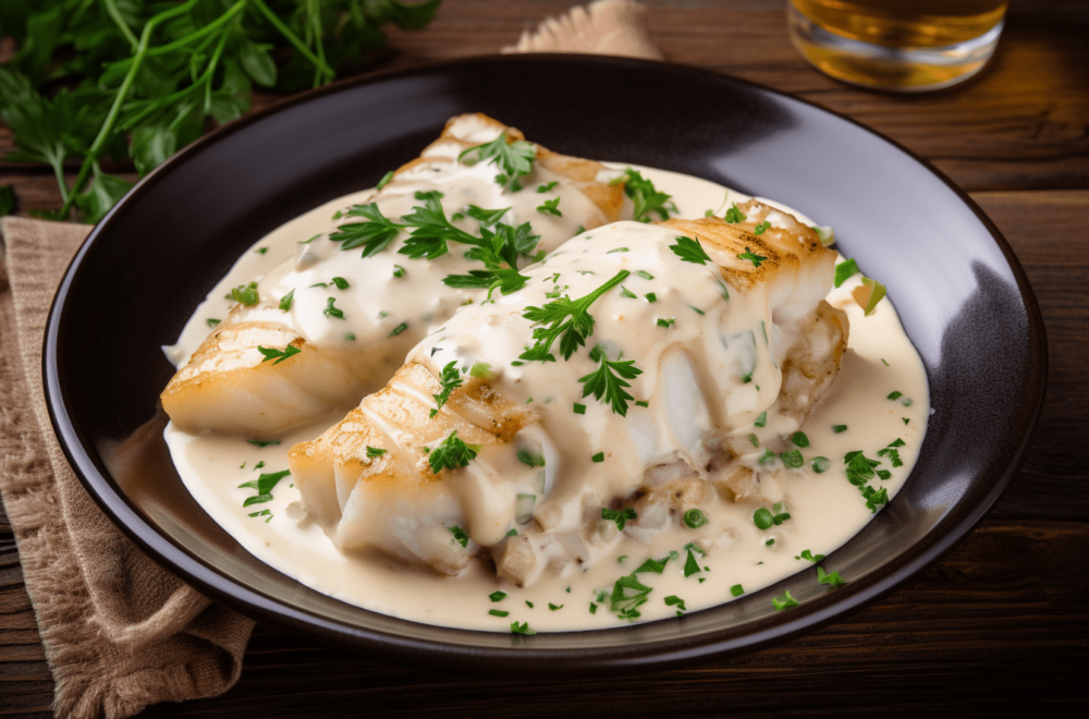 Dorsz w sosie śmietanowym