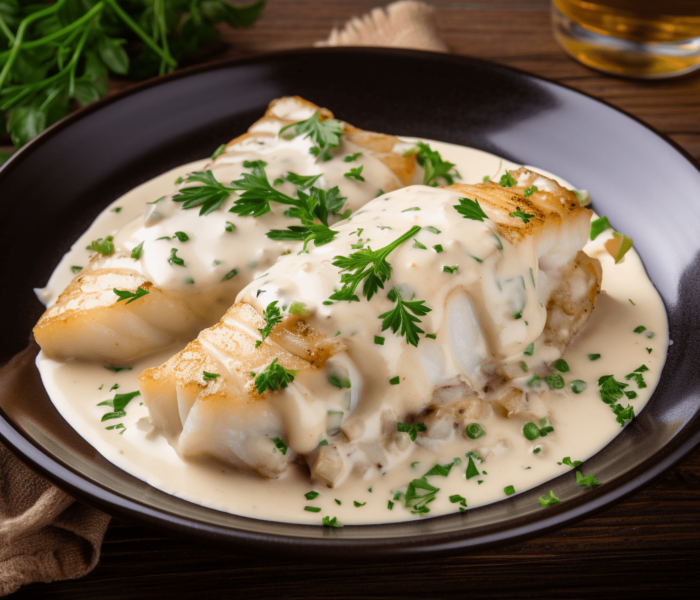 Dorsz w sosie śmietanowym