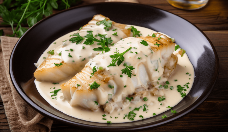 Dorsz w sosie śmietanowym