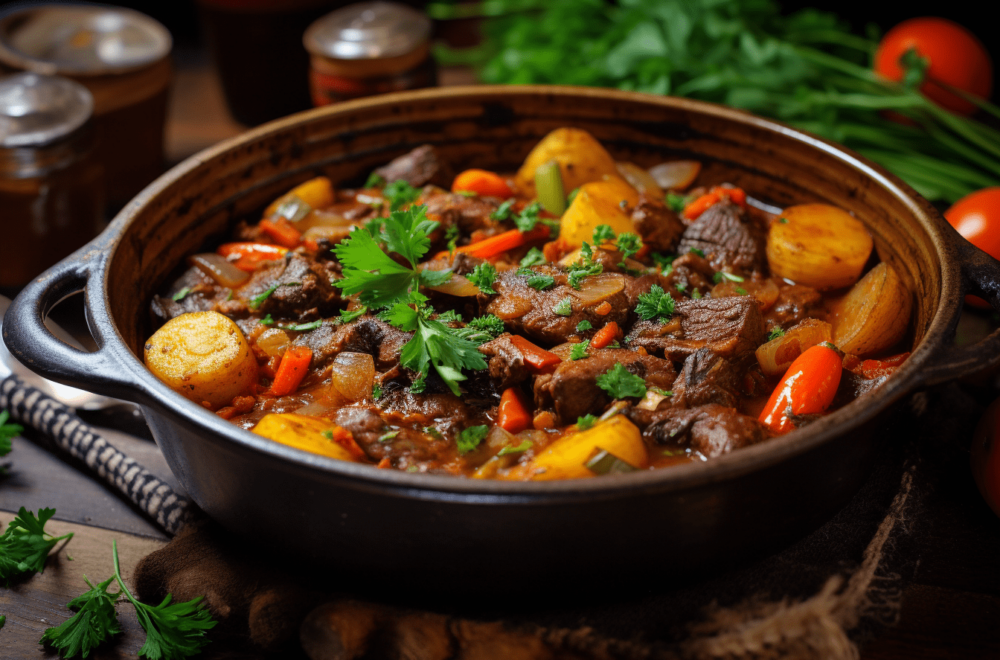 Jagnięcina duszona z warzywami