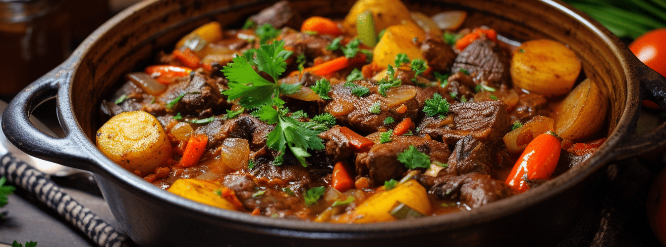 Jagnięcina duszona z warzywami