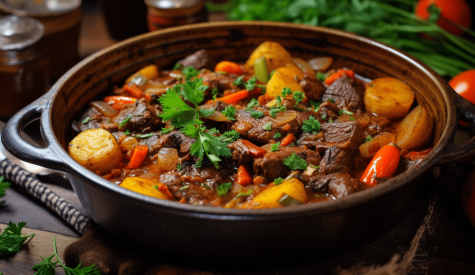 Jagnięcina duszona z warzywami