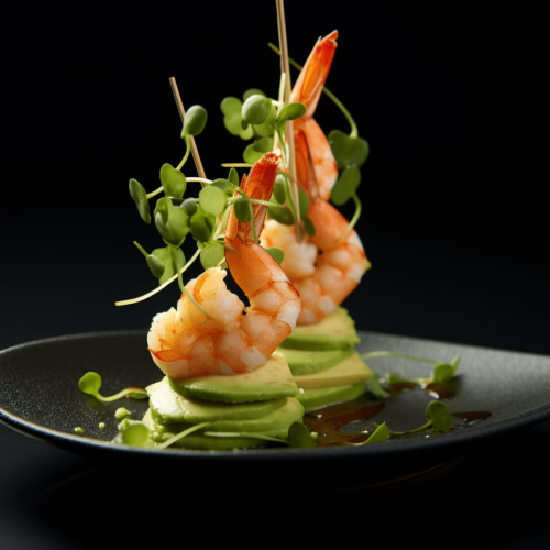 Koreczki z krewetkami i awokado na Sylwestra