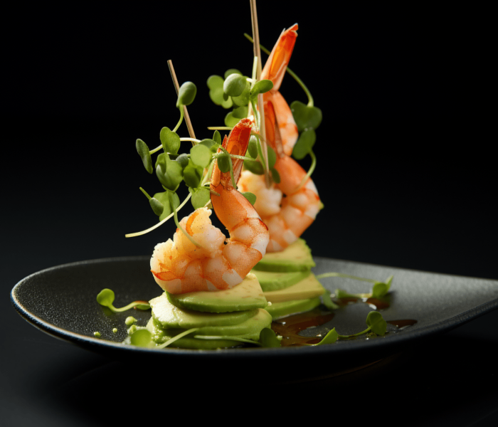 Koreczki z krewetkami i awokado na Sylwestra