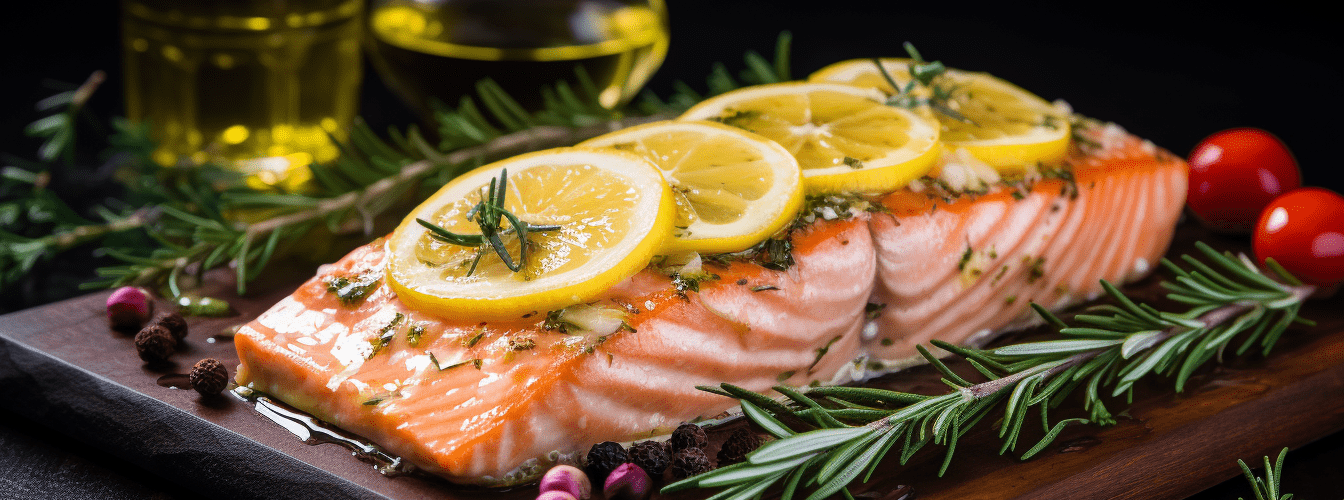 Łosoś w sosie cytrynowym