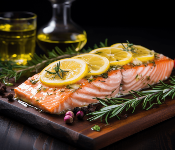 Łosoś w sosie cytrynowym