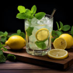 Orzeźwiający napój z cytryną i miętą