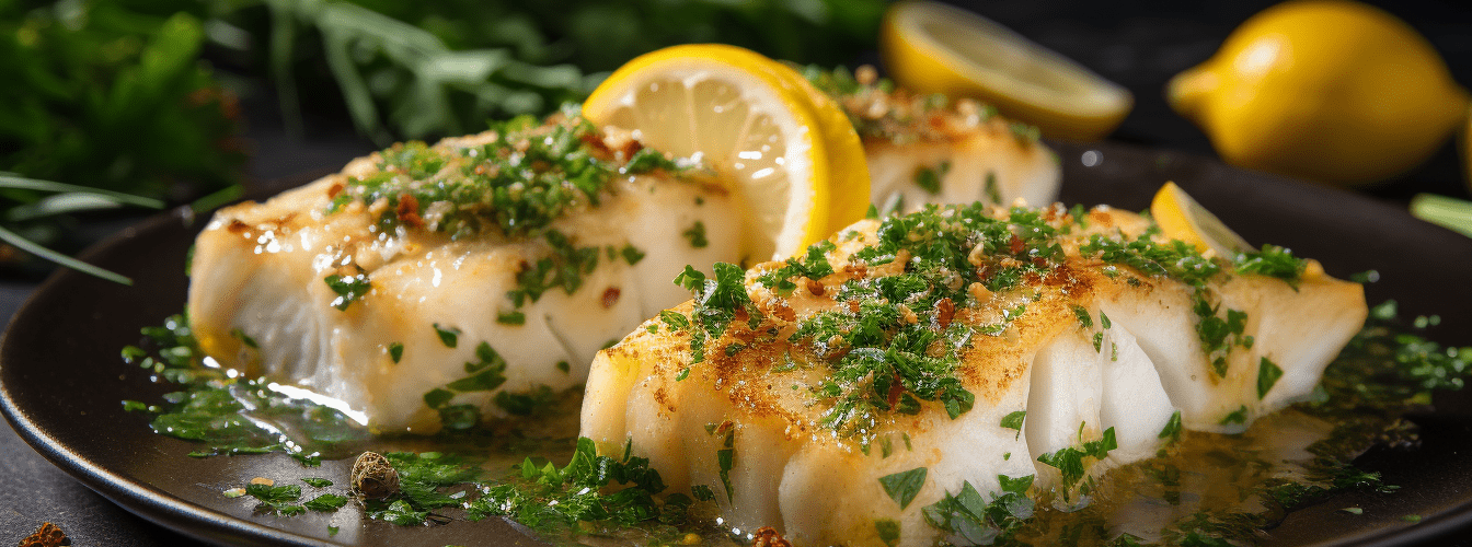 Pieczony dorsz z ziołami