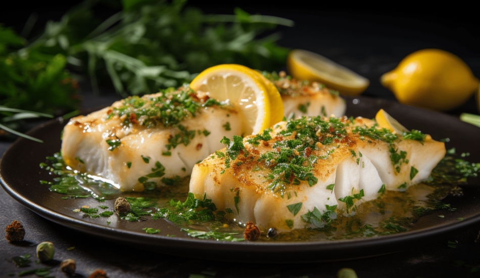 Pieczony dorsz z ziołami