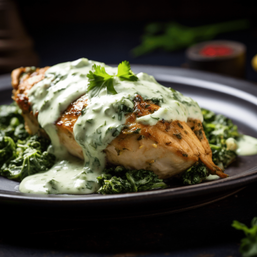 Pierś z kurczaka ze szpinakiem