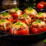 Pomidory faszerowane mięsem mielonym i ryżem