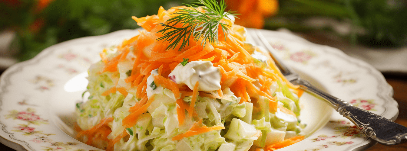 Surówka z kapusty kiszonej