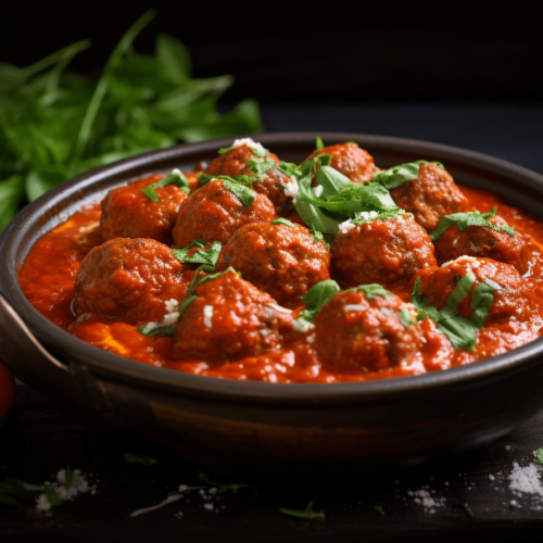 Wołowe klopsiki w sosie pomidorowym