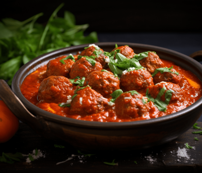 Wołowe klopsiki w sosie pomidorowym