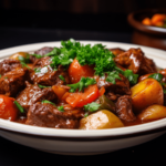 Wołowina duszona w warzywach