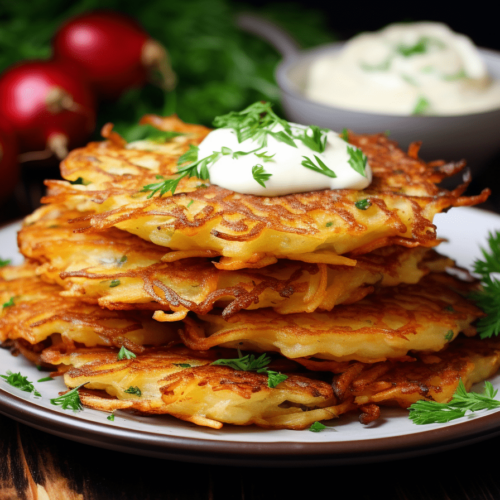 Chrupiące placki ziemniaczane