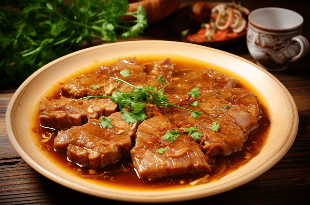 Duszona karkówka w sosie własnym