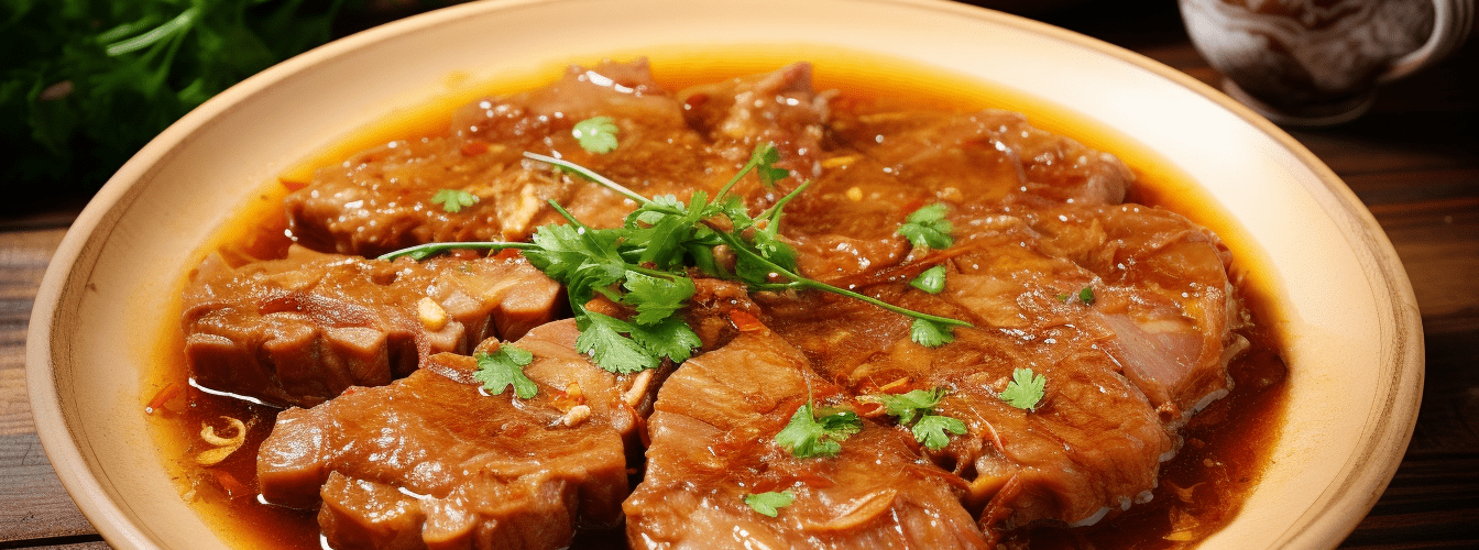 Duszona karkówka w sosie własnym