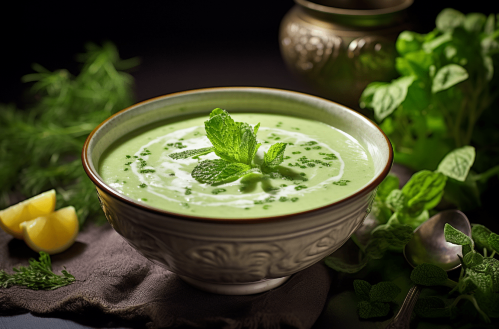 Krem z zielonego groszku