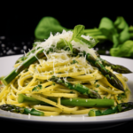 Makaron ze szparagami