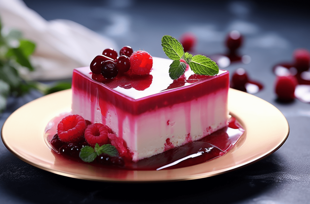 Sernik na zimno z galaretką