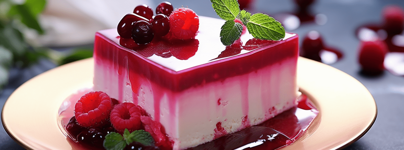 Sernik na zimno z galaretką