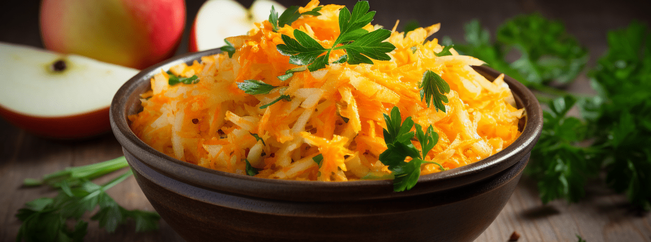 Surówka z jabłka i marchewki