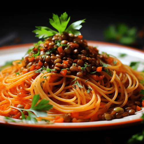 Wegetariańskie spaghetti bolognese