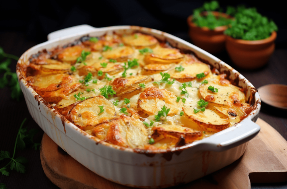 Zapiekany dorsz z ziemniakami