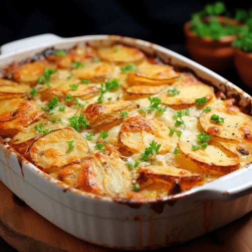 Zapiekany dorsz z ziemniakami