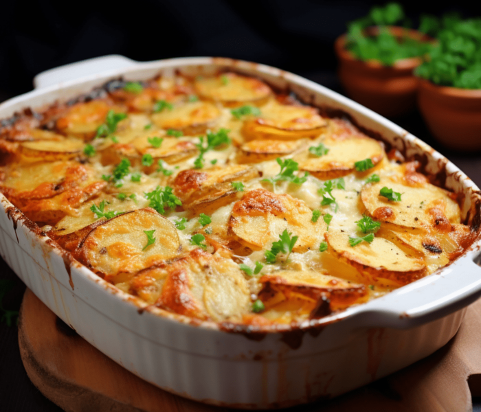 Zapiekany dorsz z ziemniakami