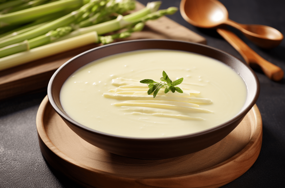 Zupa krem z białych szparagów