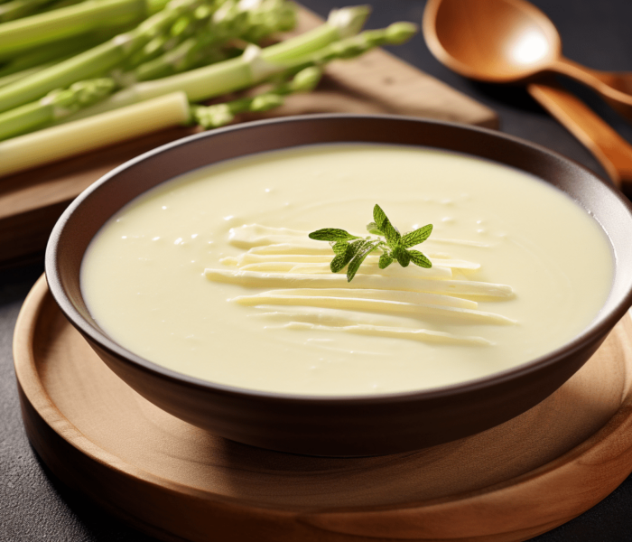 Zupa krem z białych szparagów